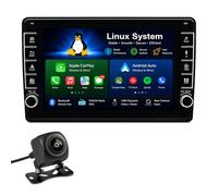 CarPlay Car Stereo for Fiat Ducato Peugeot Boxer Citroen Relay 2006-2021 | Wireless CarPlay Android Auto 8" Touchscreen, Dual Knobs Radio, FM AM RDS, DSP, Bluetooth, Reversing Camera (Special Frame)