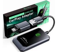 Carplay Wireless Adapter for Apple, 2026 Upgrade Carplay Converts Wired to Wireless CarPlay Dongle for Wireless Control Plug & Play Carplay Fit for Cars 2017+ & for iPhone iOS 10+ (graphite black)
