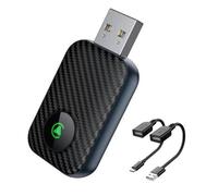 CarPlay Wireless Adapter for Buick Encore Envision Enclave Regal Cascada, 2 in 1 Fast and Stable Plug and Play Converts Wired Car Play to Wireless CarPlay,F