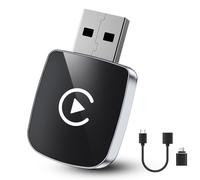 CarPlay Wireless Adapter for iPhone,2025 Upgraded Convert Wired to Wireless CarPlay,Plug and Play Car Play Wireless Adapter,Wireless CarPlay Adapter UK for Apple,Compatibility with iPhone iOS 10+
