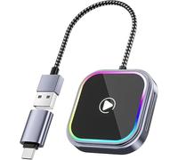 CarPlay Wireless Adapter for MINI Cooper 2 Door 2019-2026, Converts Wired CarPlay to Wireless CarPlay, 2 in 1 Plug and Play, Fast and Stable