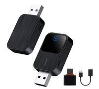 CarPlay Wireless Adapter, Wired CarPlay to Wireless Mini USB & Reset Button Design for Cars with Built-in CarPlay, Easy to Use, Plug & Play, Fast Stable Connection (Only for iPhone)