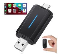 Carplay Wireless Adapter, Wireless Carplay Adapter Auto Stable Convert OEM Wired to Wireless, No Latency, No Disconnection Wireless Carplay dongle Fit for Cars from 2015
