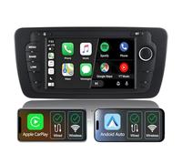 CarPlay Wireless Car Radio for Seat Ibiza 6j 2009-2014, 7 Inch IPS Screen, Seat Ibiza 6J Car Radio Compatible with Android Auto and Mirrorlink, Original SWC, Bluetooth, Microphone, USB, AM FM RDS,DSP