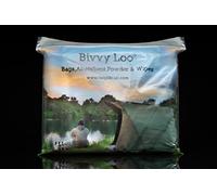 CarpLife Bivvy Loo Refill Pack - Portable Toilet Accessories - 40 Biodegradable Toilet Wipes, 12 Biodegradable Bivvy Loo Liners & 12 Sachets of Absorbent Waste Management Powder for Fishing, Camping