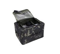 CarpLife Brew Kit Bag Cookware Set - Portable Coffee Tea Cookware Bag - Carp Fishing Brew Kit Set - Camping Tea Coffee Sugar Storage, Teaspoon and Microfibre Hand Towel for Travel & Road Trips - Camo