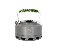 Camping and Fishing Lightweight Aluminium Convection Fast Boil Kettle - CarpLife Hand Finished in the UK Rapid Boil Convection Fishing Kettle 1.1L Capacity - USA 550 Paracord Handle