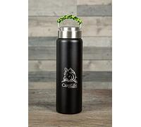 Thermal Milk Flask - CarpLife Thermal Milk Flask - 600ml Capacity - Double Walled Stainless Steel Thermal Flask - Hand Finished Paracord Handle - Great Fishing Gift (Neon & Black Handle)