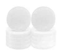 CarpNettore 10 Foam Circles, 15 Cm Diameter, White, 2.5 Cm Thick, for Crafts, DIY Projects, Modeling Tools, School, Cake Decorating