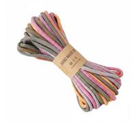 CarpNettore Colored Cotton Rope Braided Cord Macrame String Bracelet Making Material Soft Cotton For Art Projects Handmade Gifts DIY Workshops, Rose Orange