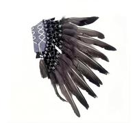 CarpNettore Eye-Catching Costume Headband | Handmade, Feather Headdress, Structured, Headpiece, for Themed Parties, Photoshoots, Stage Performances