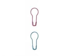 CarpNettore Knitting Stitch Marker Set Crochet Markers Clips Pins Locking Loop Closures Bulb Gourd Metal Secure Counting Suitable for Home Studio Classroom Teaching, Pink Light Blue