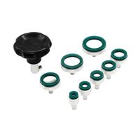 CarpNettore Watch Repair Tool with Rubber Heads Ergonomic Black Handle, Watch Case Opener with Suction Heads, 8-Piece, for Bench Work, Watchmakers, Hobbyists