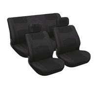 Carpoint 0310051 6-Piece Car Seat Cover Set Black