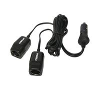 Carpoint 0523485 Double Socket with 2 m Cable