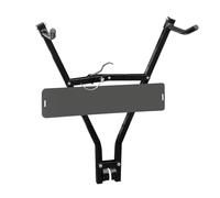 Carpoint 0910006 Bicycle Holder with Numberplate Holder, Schwarz