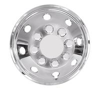 15" Chrome Raised Deep Dish Curved Domed Van Wheel Trims Hub Covers +Ties & Caps