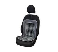 Carpoint 0323219 Car Seat Cover Pad with Wooden Beads Black and Grey 'Deluxe'