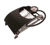 CARPOINT Double Barrel Foot Pump-Premium- 90° Pressure Gauge