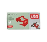 Carpoint Lock for Attachable Coupling Head incl. Padlock, Red