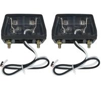 Carpoint Universal License Plate Lamp complete with 12v 5W bulb (Pack of 2)