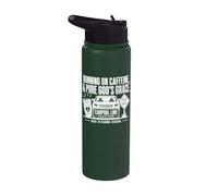 Carpool Line Survivor Christian Back to School Mom Stainless Steel Insulated Water Bottle