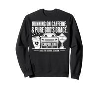 Carpool Line Survivor Christian Back To School Mom Sweatshirt