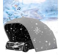 Carport Canopy Storage Shed - Fully Automatic Portable Party Tent, Rainproof Stainless Steel Garage Awning, Large Foldable Design