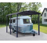 Carport Kit Height Adjustable For RV 12x17 3.6x5m Grey Alpine