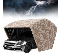 Carport, Semi-Automatic Movable Folding Telescopic Garage Awning, Windproof and Rainproof Outdoor Car Parking Shed
