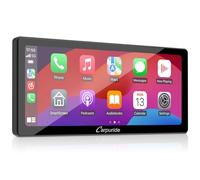 Carpuride W103 Pro with Wireless Bluetooth Transmission Portable Carplay & Android Auto Car Stereo, 10.3 inch 1080P Touch Screen, Mirror Link/GPS/Siri/FM, with 3 Bracket