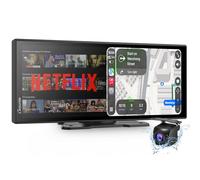 Carpuride W125P Carplay Screen with Net-flix YouTube, Wireless Carplay & Android Auto, 11.26" Touch Screen with Backup Camera, Android OS, Split-Screen, OTA, Navigation, Bluetooth Trans, FM/AUX, Siri.