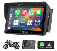 Motorcycle CarPlay Screen Carpuride W502B for BMW R1200GS/R1250GS/S1000XR - 5" IP67 Waterproof Touchscreen, Wireless Android Auto & CarPlay, GPS Navigation, Dual Bluetooth, Enhanced Bass EQ