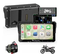 Carpuride W602BS Pro Carplay Screen for BMW Motorcycle Wonder Wheel Control | Data Reading, Wireless CarPlay & Android Auto, 6.25-inch Waterproof Touchscreen, OTA, Dual Bluetooth, Intercom, SOS, Navi.