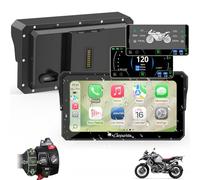 Carpuride W602BS Pro Carplay Screen for BMW Motorcycles, Native Wonder Wheel Control & Data Reading, Wireless CarPlay & Android Auto, 6.25" Waterproof Touchscreen, OTA, Dual Bluetooth, Intercom, Navi.