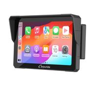 Carpuride W702B Motorcycle Carplay Screen with Mount for BMW Motorbike | Wireless CarPlay and Android Auto, Portable 7 inch Waterproof Touchscreen, Bluetooth Trans, Navigation, Siri.