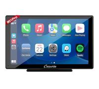 Carpuride w901 Pro Wireless Carplay & Android Auto with Backup Cam, Dual Bluetooth, Mirror Link/GPS/Siri/FM, Support Trucks Dashboard Mounted