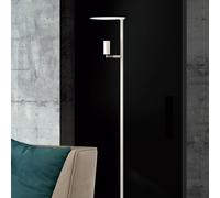 Carpyen Kelly LED floor lamp, adjustable LED spot, white/nickel
