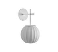Carpyen Mei wall light, porcelain globe, textured white