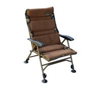 Carpzilla Recliner Folding Camping Fishing Chair 5Cm Cushion 150Kg Capacity Camo
