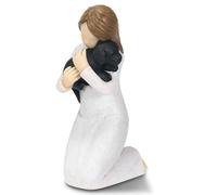 Carracci Dog Memorial Gifts for Loss of Black Dog, Dog Angel Remembrance Statue, Loss of Dog Sympathy Gift, Dog Death Sympathy Gifts, Passing Away Bereavement Gift for Dog Mom