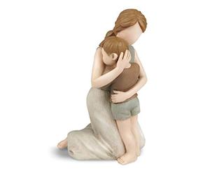 Carracci Mother and Son Figurines, The Greatest Bond Mom and Son Statues, Sculpted Hand-Painted Figures Gifts for Mother's Day Anniversary Birthday
