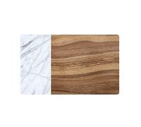 Carrara Marble & Acacia Wood Pet Placemat