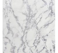 Carrara Marble Effect Arthouse Grey Silver Glitter Vinyl Wallpaper 296701