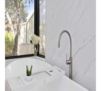 Carrara Marble Shower Panels 1m x 2400mm x 10mm Easy to Install PVC Made Wet Wall Panels