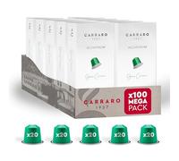 CARRARO 1927 Gran Crema Coffee Capsules - 100 Aluminium Coffee Pods Compatible with Nespresso Original line, Medium Roast - Intensity 9/14, Made in Italy