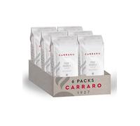 CARRARO 1927 Puro Arabica, 100% Arabica Coffee Beans 6kg (6 x 1kg Bags) - Light-Medium Roast Whole Roasted Coffee Beans - Intensity 5/10, Artisan Espresso, Velvety Smooth, Made in Italy