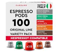 Carraro 1927 Variety Pack 100 Pods Compatible with Nespresso Original Line