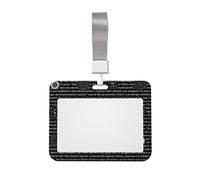 CARRDKDK Thick ID Card Badge Holder with Lanyard,Water Resistant Supernatural Inspiration Printed Name Tag Holder for Business,Nurses,Office