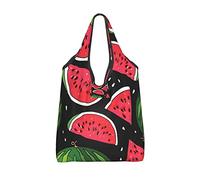 CARRDKDK watermelon sugar high Reusable Grocery Bags,Heavy Duty Foldable Portable Fold Shopping Tote Bags, Watermelon Sugar High, 1